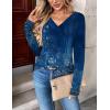 imageZeagoo Women Long Sleeve Tops Dressy Casual V Neck Tshirts Basics Tee 2025 Fall Trendy ClothesMz712