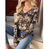 imageZeagoo Women Long Sleeve Tops Dressy Casual V Neck Tshirts Basics Tee 2025 Fall Trendy ClothesMz857