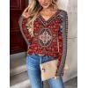 imageZeagoo Women Long Sleeve Tops Dressy Casual V Neck Tshirts Basics Tee 2025 Fall Trendy ClothesMz870