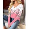 imageZeagoo Women Long Sleeve Tops Dressy Casual V Neck Tshirts Basics Tee 2025 Fall Trendy ClothesSf122
