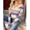 imageZeagoo Women Long Sleeve Tops Dressy Casual V Neck Tshirts Basics Tee 2025 Fall Trendy ClothesTw669
