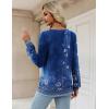imageZeagoo Womens Long Sleeve T Shirts V Neck Soft Basic Tee Loose Fit Casual Tops Fall FashionBlue