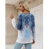 imageZeagoo Womens Long Sleeve T Shirts V Neck Soft Basic Tee Loose Fit Casual Tops Fall FashionBoho Blue