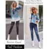 imageZeagoo Womens Long Sleeve T Shirts V Neck Soft Basic Tee Loose Fit Casual Tops Fall FashionBoho Blue