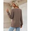 imageZeagoo Womens Long Sleeve T Shirts V Neck Soft Basic Tee Loose Fit Casual Tops Fall FashionGrey