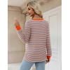 imageZeagoo Womens Long Sleeve T Shirts V Neck Soft Basic Tee Loose Fit Casual Tops Fall FashionPink Blue
