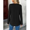imageZeagoo Womens Roll Up Long Sleeve Tops V Neck Shirts Dressy Casual Work Blouses S2XLBlack
