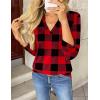 imageZeagoo Womens Roll Up Long Sleeve Tops V Neck Shirts Dressy Casual Work Blouses S2XLGw18