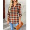 imageZeagoo Womens Roll Up Long Sleeve Tops V Neck Shirts Dressy Casual Work Blouses S2XLGw334
