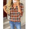 imageZeagoo Womens Roll Up Long Sleeve Tops V Neck Shirts Dressy Casual Work Blouses S2XLGw334