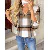imageZeagoo Womens Roll Up Long Sleeve Tops V Neck Shirts Dressy Casual Work Blouses S2XLGz554