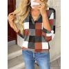 imageZeagoo Womens Roll Up Long Sleeve Tops V Neck Shirts Dressy Casual Work Blouses S2XLJh493