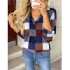 imageZeagoo Womens Roll Up Long Sleeve Tops V Neck Shirts Dressy Casual Work Blouses S2XLJh495