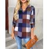 imageZeagoo Womens Roll Up Long Sleeve Tops V Neck Shirts Dressy Casual Work Blouses S2XLJh495