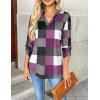 imageZeagoo Womens Roll Up Long Sleeve Tops V Neck Shirts Dressy Casual Work Blouses S2XLJh496