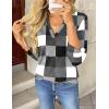 imageZeagoo Womens Roll Up Long Sleeve Tops V Neck Shirts Dressy Casual Work Blouses S2XLJh498