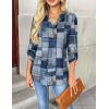 imageZeagoo Womens Roll Up Long Sleeve Tops V Neck Shirts Dressy Casual Work Blouses S2XLJh510