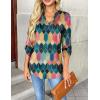 imageZeagoo Womens Roll Up Long Sleeve Tops V Neck Shirts Dressy Casual Work Blouses S2XLJh517