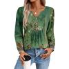 Green Ethnic Print