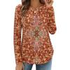 imageZeagoo Long Sleeve Shirts for Women Crew Neck Casual Fall Fashion Blouses Basic Tunic Tops Dressy Work ClothesMulticolormz811