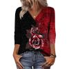 imageZeagoo Women Long Sleeve Tops Dressy Casual V Neck Tshirts Basics Tee 2025 Fall Trendy ClothesBf309