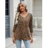 imageZeagoo 34 Length Sleeve Womens Tops Casual V Neck Shirts Soft Basic Tees Business Work BlousesAn136