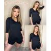 imageZeagoo 34 Length Sleeve Womens Tops Casual V Neck Shirts Soft Basic Tees Business Work BlousesBlack