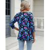 imageZeagoo 34 Length Sleeve Womens Tops Casual V Neck Shirts Soft Basic Tees Business Work BlousesDazzling Halloween
