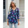 imageZeagoo 34 Length Sleeve Womens Tops Casual V Neck Shirts Soft Basic Tees Business Work BlousesDazzling Halloween