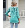 imageZeagoo 34 Length Sleeve Womens Tops Casual V Neck Shirts Soft Basic Tees Business Work BlousesGreenfp18