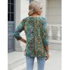 imageZeagoo 34 Length Sleeve Womens Tops Casual V Neck Shirts Soft Basic Tees Business Work BlousesMz779