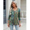 imageZeagoo 34 Length Sleeve Womens Tops Casual V Neck Shirts Soft Basic Tees Business Work BlousesMz779