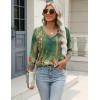 imageZeagoo 34 Length Sleeve Womens Tops Casual V Neck Shirts Soft Basic Tees Business Work BlousesMz839