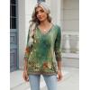 imageZeagoo 34 Length Sleeve Womens Tops Casual V Neck Shirts Soft Basic Tees Business Work BlousesMz839