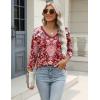 imageZeagoo 34 Length Sleeve Womens Tops Casual V Neck Shirts Soft Basic Tees Business Work BlousesMz849