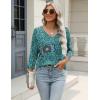 imageZeagoo 34 Length Sleeve Womens Tops Casual V Neck Shirts Soft Basic Tees Business Work BlousesMz858