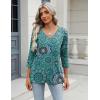 imageZeagoo 34 Length Sleeve Womens Tops Casual V Neck Shirts Soft Basic Tees Business Work BlousesMz858