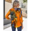 imageZeagoo 34 Sleeve Tops for Women Crew Neck Blouses Pleated Casual Shirts Fall Work Clothes 2025Multi 2
