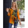 imageZeagoo 34 Sleeve Tops for Women Crew Neck Blouses Pleated Casual Shirts Fall Work Clothes 2025Multi 2