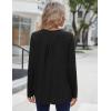 imageZeagoo Long Sleeve Shirts for Women Fall Fashion Dressy Casual Blouses Trendy Pleated Tunic Tops for Leggings 2025Black