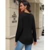 imageZeagoo Long Sleeve Shirts for Women Henley T Shirts Loose Fit Tunics Dressy Casual Work Blouses Fall Fashion TopsBlack