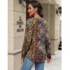 imageZeagoo Long Sleeve Shirts for Women Henley T Shirts Loose Fit Tunics Dressy Casual Work Blouses Fall Fashion TopsBrown Boho
