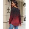 imageZeagoo Long Sleeve Shirts for Women Henley T Shirts Loose Fit Tunics Dressy Casual Work Blouses Fall Fashion TopsRed Boho