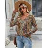 imageZeagoo Long Sleeve Tops for Women Casual V Neck Shirt Loose Fall Basic Tee Dressy Work Blouses 2025Mz721