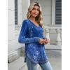 imageZeagoo Long Sleeve Tops for Women Casual V Neck Shirt Loose Fall Basic Tee Dressy Work Blouses 2025Mz845