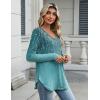 imageZeagoo Long Sleeve Tops for Women Casual V Neck Shirt Loose Fall Basic Tee Dressy Work Blouses 2025Xh363