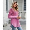 imageZeagoo Long Sleeve Tops for Women Casual V Neck Shirt Loose Fall Basic Tee Dressy Work Blouses 2025Xh370