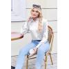 imageZeagoo Satin Blouses for Women Silk Button Down Shirts Long Sleeve Business Casual TopsAawhite