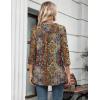 imageZeagoo Womens 34 Length Sleeve Tops V Neck Tunic Casual Dressy Blouse Floral Printed T ShirtsBoho Multicolor