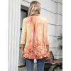 imageZeagoo Womens 34 Length Sleeve Tops V Neck Tunic Casual Dressy Blouse Floral Printed T ShirtsPink Floral